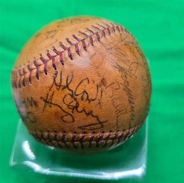 1974 Chicago White Sox Team Signed AUTO Baseball /w Harry Caray – 19 sigs