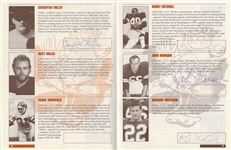 1997Cleveland Browns Reunion Program Signed AUTO by 60 – Many Deceased