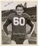 1945 Eddie Michaels Signed AUTO original TYPE I Photo Bears Redskins Eagles D.1976