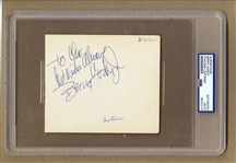 Berry Gordy Motown Founder Signed AUTO 1967 Album page PSA/DNA