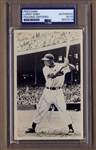 1949 Larry Doby Signed AUTO Cleveland Indians Team Issued Real Photo Postcard PSA/DNA