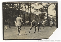 Golf Hall of Famer – Jerome Travers 1920s on the Putting Green at Apawanus Club in Rye, NY Original TYPE I Photo