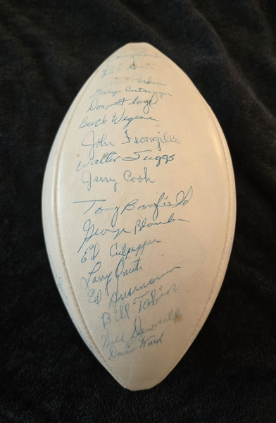 1963 Houston Oilers Team Signed AUTO AFL Joe Foss Football 49 Sigs