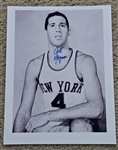 Art Heyman Signed AUTO Photo 1st Pick of 1963 NBA Draft Knicks ABA D.2012