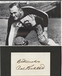 Cal Hubbard Signed AUTO photo display Green Bay Packers Baseball & Pro Football HOF