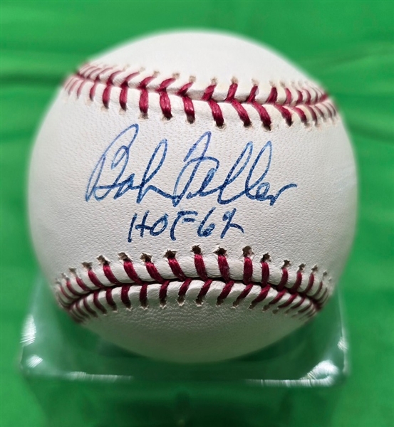 Bob Feller Single Signed AUTO ONL Baseball HOF 62 Cleveland Indians JSA COA