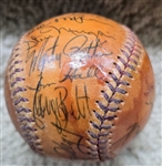 1977 Kansas City Royals Signed AUTO Official American League Baseball /w 23 sigs – George Brett