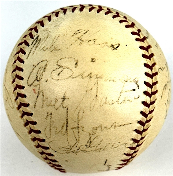 1934 Chicago White Sox Team Signed AUTO Baseball /w 22 Autographs – AL Simmons – BAS LOA 