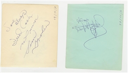 Curtis Mayfield & The Impressions Signed AUTO Album Page(s) “People Get Ready” Rock N’ Roll HOF