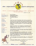 Abe Saperstein Harlem Globetrotters Founder Basketball HOF Signed Letter with Wilt Chamberlain Content JSA LOA