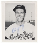 Bob Bobby Young  Member of the 1954 Orioles Signed AUTO Original TYPE I photo D.1985 
