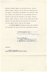 1965 Cleveland Browns & NFL Films Historic Document signed AUTO – Pete Rozelle, Art Modell, and Ed Sabol