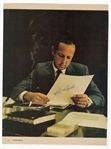  Pete Rozelle Signed AUTO Sport Magazine Color Photo 1960s Pro Football HOF D.1996