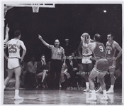 1962 Bob Pettit St. Louis Hawks Takes Foul Shot vs. Chicago Zephyrs Original TYPE I Photo